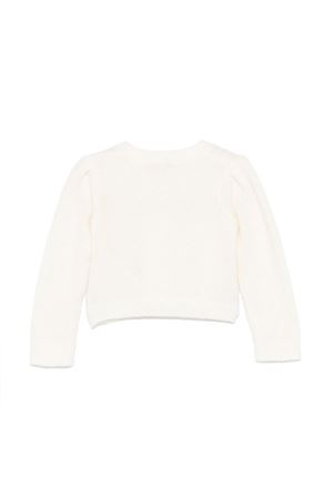 Maglione in misto lana bianco crema MISS BLUMARINE KIDS | IF4088MA39P10602